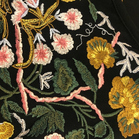 SEEN WORN KEPT Anthropologie Embroidered Bethany Blouse Top - Picture 5 of 7
